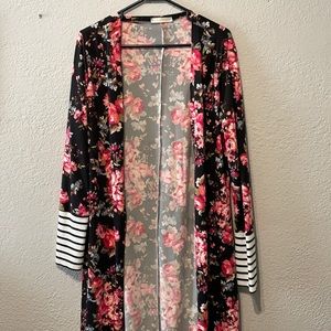 Floral Blakeley long cardigan